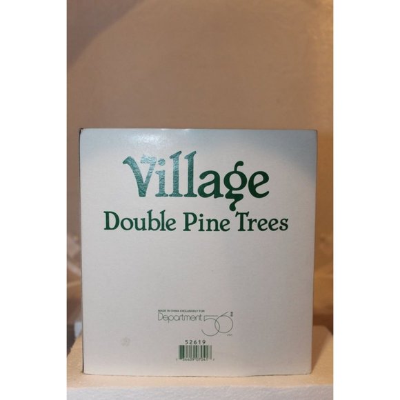 Dept 56 Village Accessories - Double Pine Trees - Picture 1 of 4
